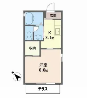 マノワールA,B【1階】の間取り