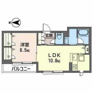 シャーメゾン グリーン小田井【1階】の間取り