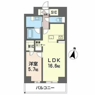 BioNa【1003号室】の間取り