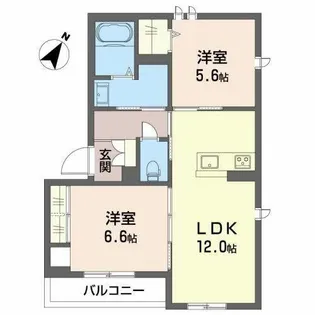 シャーメゾン24【0201号室】の間取り
