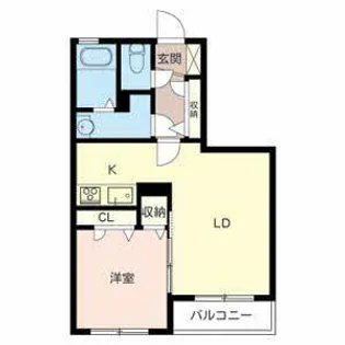 ヴィラ 大領【0203号室】の間取り