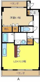 シャン ド フルール【2階】の間取り