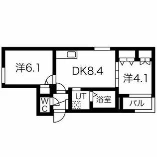 Est Parca【103号室】の間取り