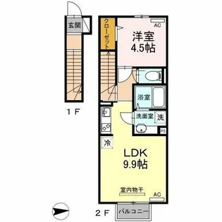 エスペランサ今町【2階】の間取り