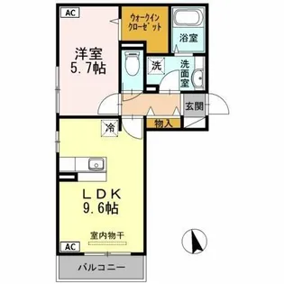 セジュール熊本【2階】の間取り