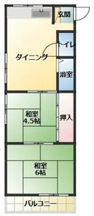 シャトルヨネ【5階】の間取り