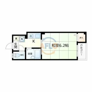 ヴェール天王寺【2階】の間取り