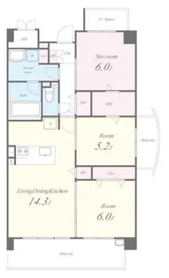 Green Hills 和【3階】の間取り