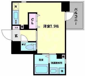 ジュネーゼプレシャス森ノ宮【5階】の間取り