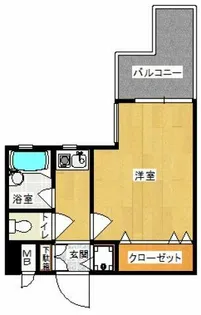 ダイナコート大博通り【5階】の間取り