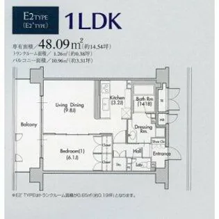 グラン・アベニュー名駅【13階】の間取り