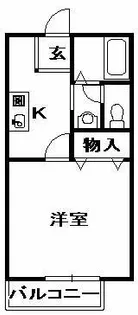 ラフィーネ三田【105号室】の間取り