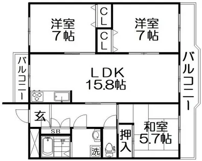 Orient Residence Suehirocho【3階】の間取り