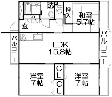 Orient Residence Suehirocho【3階】の間取り