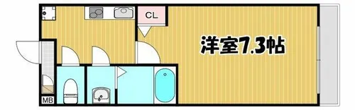 AILE岡場Ⅲ【1階】の間取り