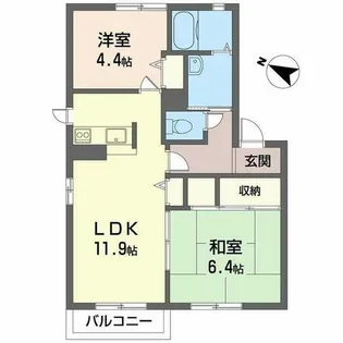 アイランド22【0206号室】の間取り