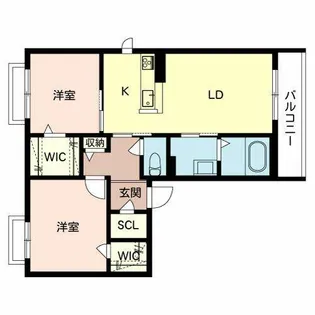 ハイツ ストラッセII【0202号室】の間取り