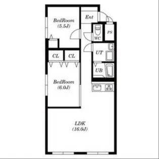 ドミローレル栗の実【2階】の間取り
