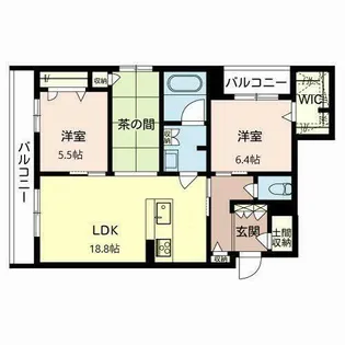 メゾン ルリエアルブル【0306号室】の間取り