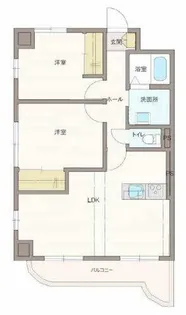 サンモール・シャトー【0501号室】の間取り