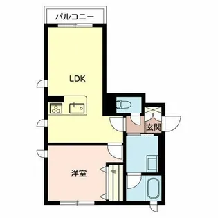 シャーメゾン静【0207号室】の間取り