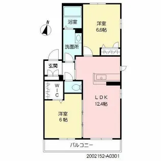 PRADO陣原【3階】の間取り