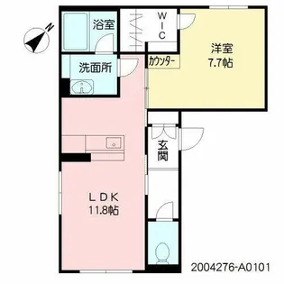 クレスティーク【1階】の間取り