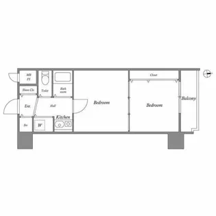 ニューライフ高麗橋【2階】の間取り