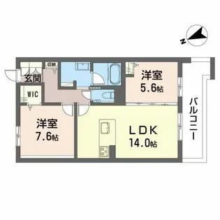 VIP GARDEN【0205号室】の間取り