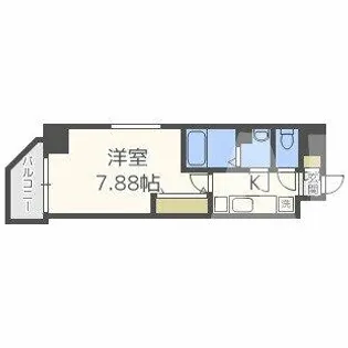 Luxe都島Ⅱ【6階】の間取り