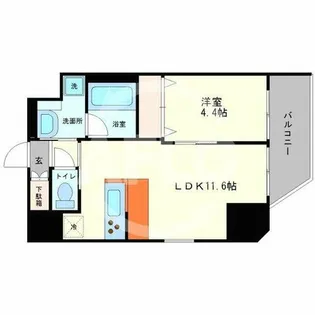 プレジオ都島本通【3階】の間取り