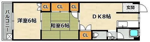 第一赤松ビル【602号室】の間取り