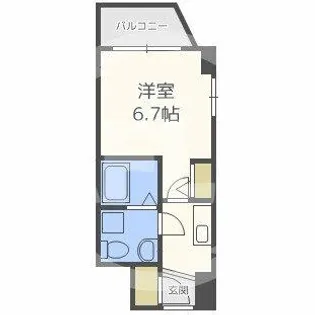 SERENiTE本町reflet【1012号室】の間取り