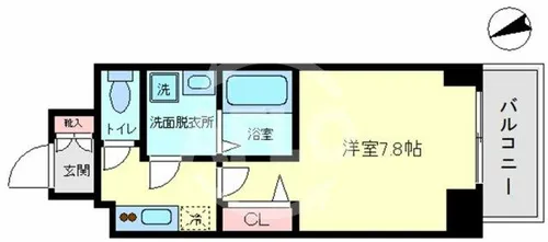 レオンコンフォート大阪ドームシティ【3階】の間取り