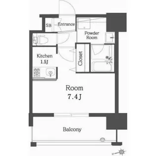 エンクレスト博多Rey【3階】の間取り