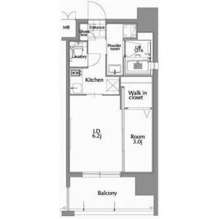エンクレスト県庁前【2階】の間取り