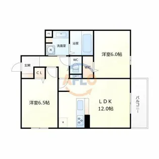 Wisteria 三信【2階】の間取り