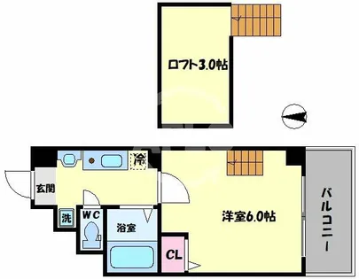 ハクユウ元町【8階】の間取り