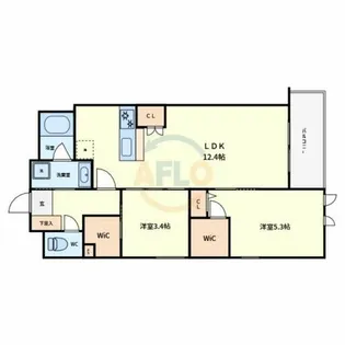 ウェルスクエア山坂【3階】の間取り