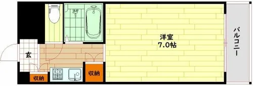 インターナショナル関目【7階】の間取り