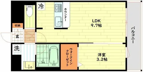 ミラージュパレス大阪ドームProsper【8階】の間取り