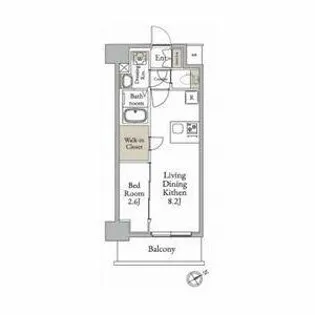 LiveFlat千種WEST【0802号室】の間取り