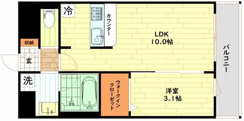 ミラージュパレス大阪ドームProsper【7階】の間取り