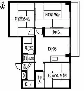 ハイツ吉田【400号室】の間取り