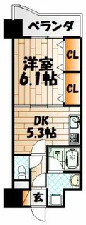 ニューシティアパートメンツ南小倉Ⅱ【903号室】の間取り