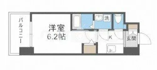 エスリードレジデンス大阪桜ノ宮【9階】の間取り