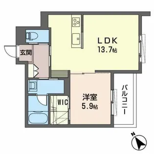 ル ソレイユ【0402号室】の間取り