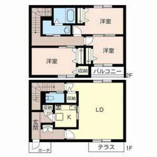カーサ フェリーチェ【0002号室】の間取り
