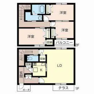 カーサ フェリーチェ【0002号室】の間取り