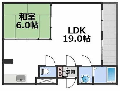 グローリア諏訪【2階】の間取り